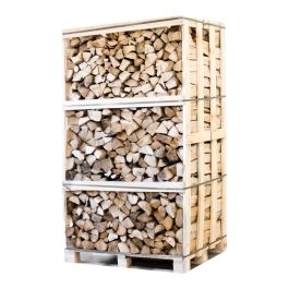 Palette kammergetrocknetes, gespaltenes Hainbuchen-Brennholz, 25 cm