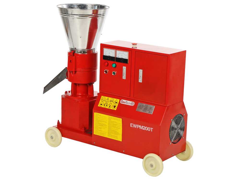 Pelletpresse GeoTech Pro EWPM200T dreiphasig 400 V – Pelletherstellung für die Heizung – Bild 4