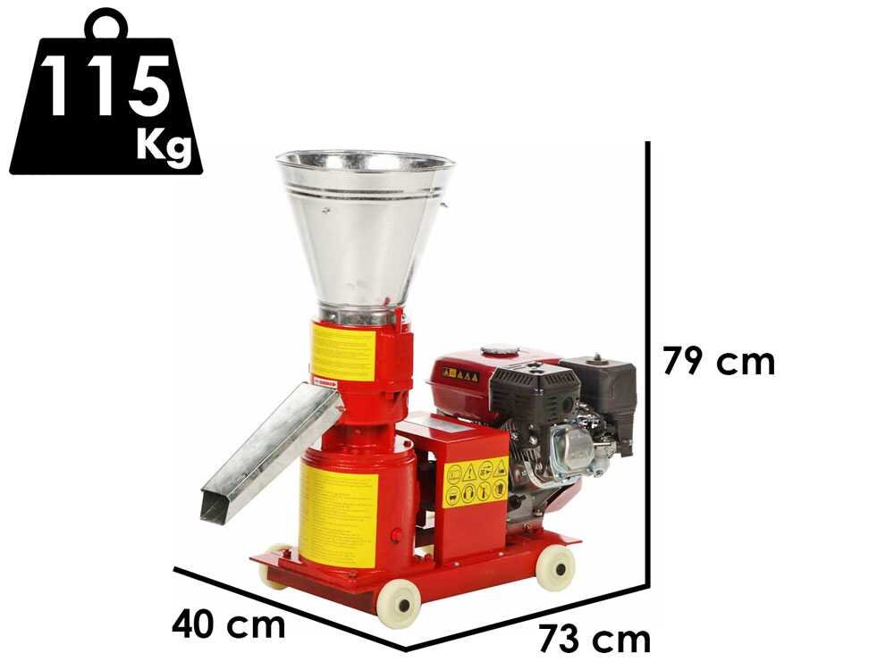 Pelletpresse GeoTech GWPM150 mit Benzinmotor – Pelletherstellung für die Heizung – Bild 2