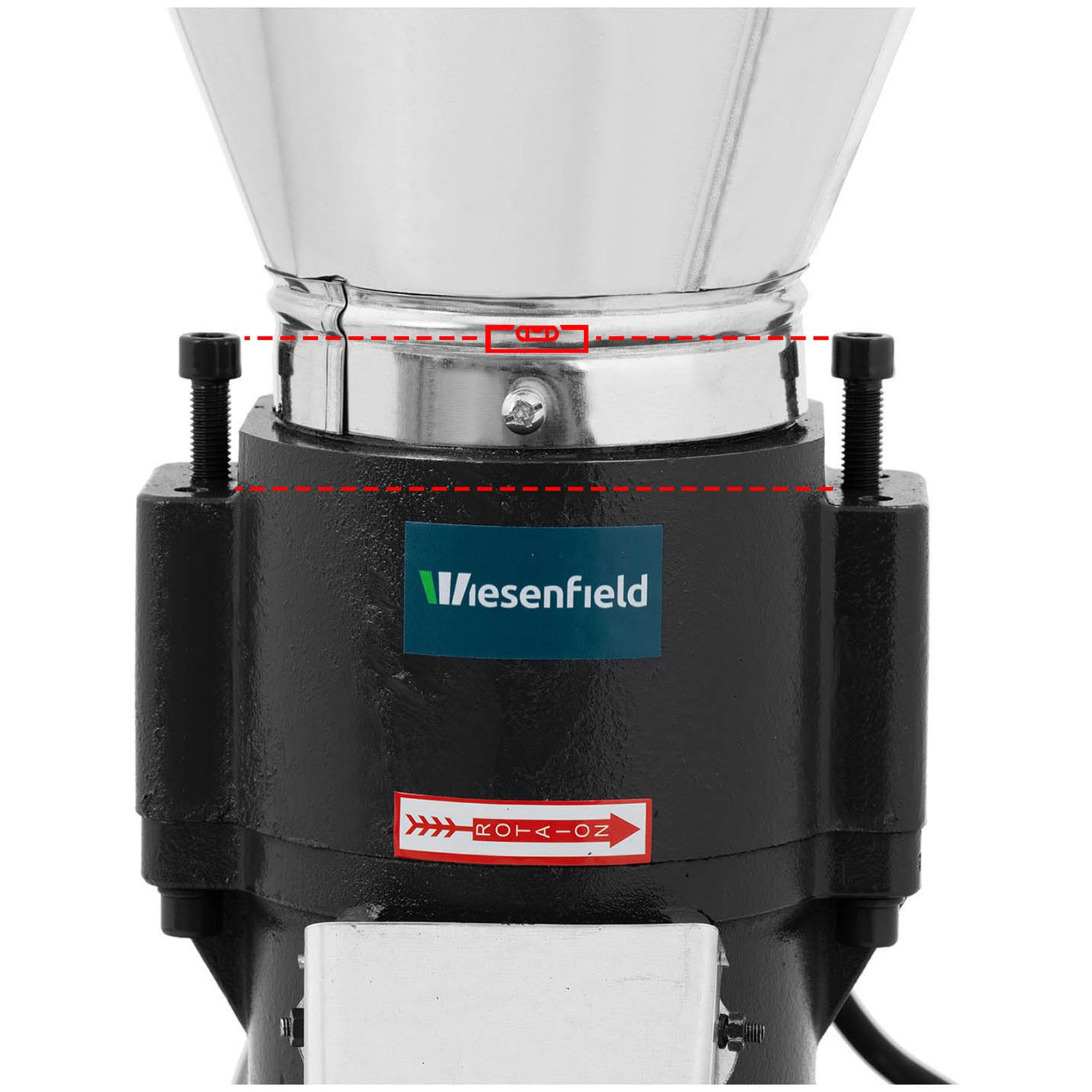 Pelletpresse Wiesenfield WIE-PM-3000 für Traktor (Zapfwelle) – max. 400 kg/h – Matrize Ø 230 mm – 2 Rollen – Bild 4