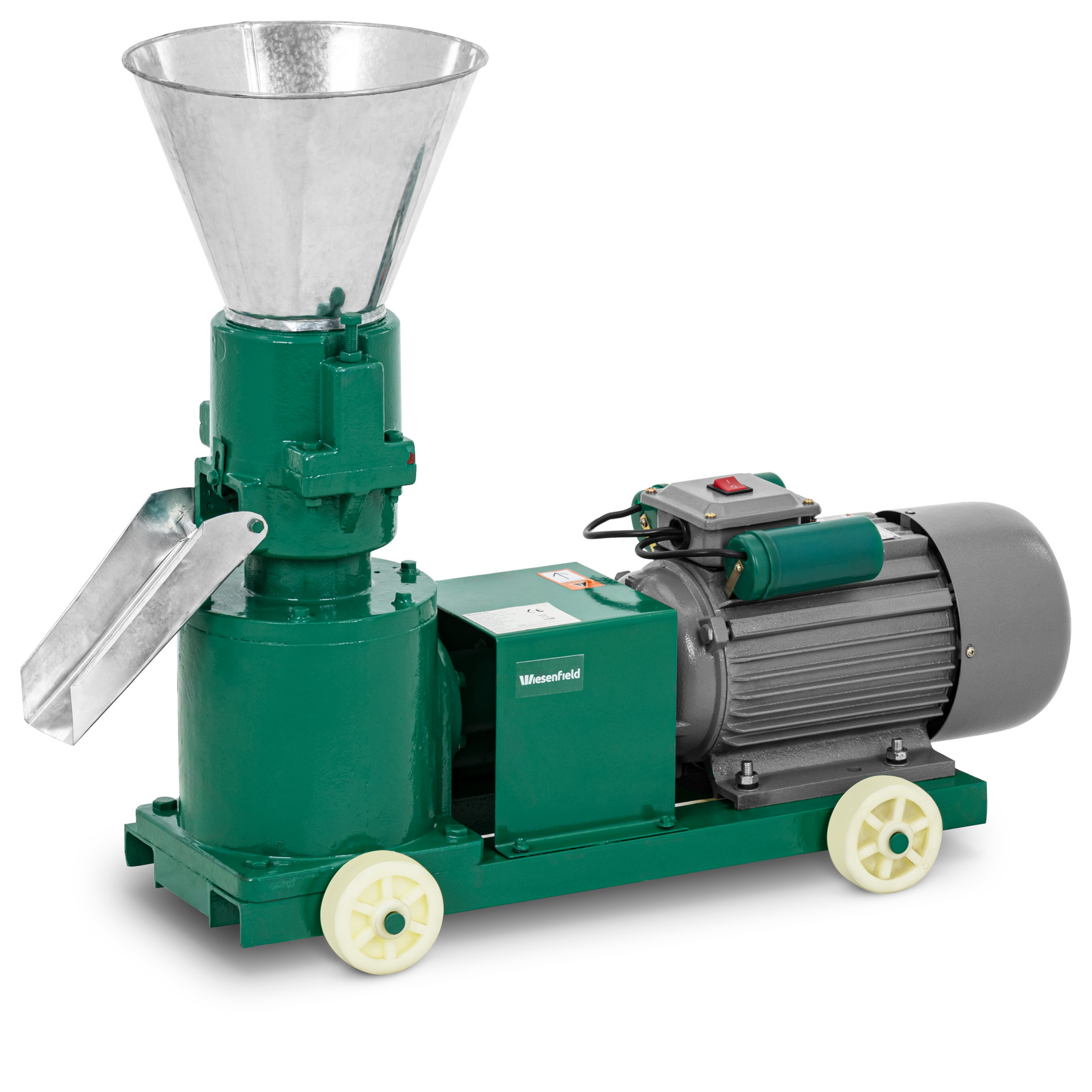 Pelletpresse Wiesenfield WIE-PM-3200 – 100 kg/h – 2200 W – Matrize Ø 120 mm – 2 Rollen