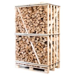 Palette kammergetrocknetes gespaltenes Buchenbrennholz 33 cm